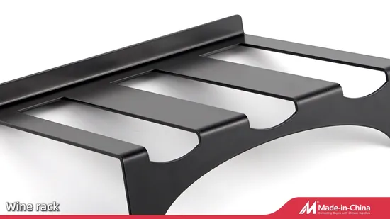 Stylish Carbon Steel Wine Rack Tabletop Wine Bottle Holder Display Racks 