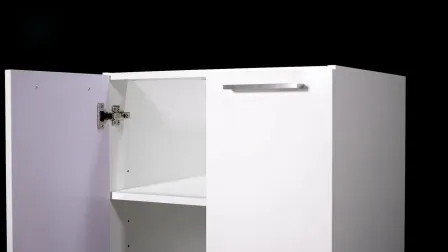 PVC Film Modular Kitchen Cabinet Door with Base Carcase Kitchen Cabinets for Wooden Furniture 