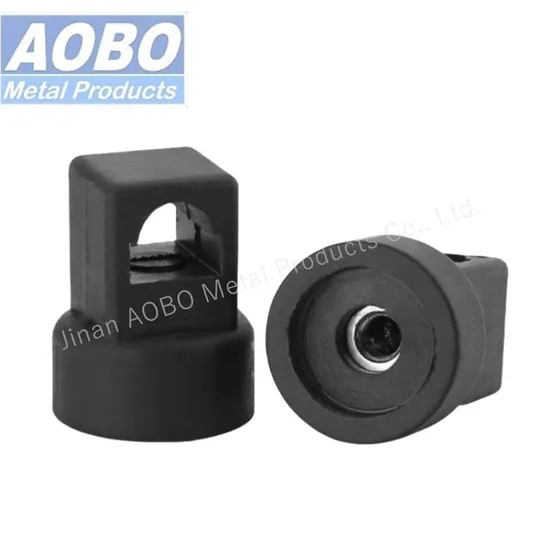 Aobo Industrial Cabinet Fitting Parts Black PA Plastic Fixtures Cabinet Accessories 