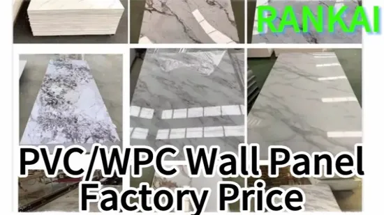 High Light Plastic Panel PVC Marble Decorative Wood