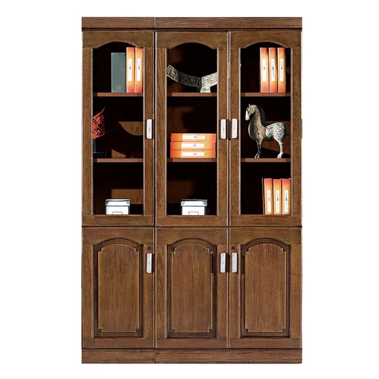 Wood Office Furniture Cabinet Painted Tall Bookcase 