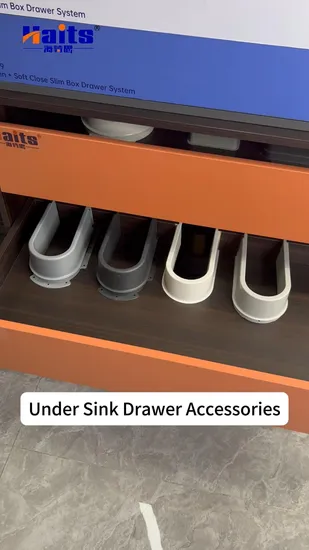 Plastic U Shape Accessories Under Sink for Kitchen Bath Furniture Cabinet U Under Sink Drainage 