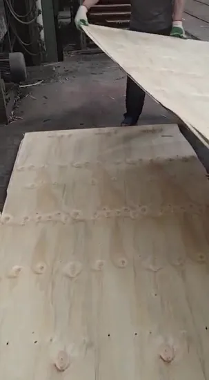 FSC Certificate Cheap 18mm CDX Pine Plywood 11mm 15mm 18mm Knotty Pine Plywood for Construction 