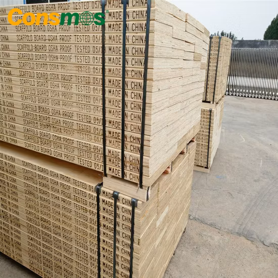 Pine LVL Scaffold Plank LVL Scaffolding Board WBP Waterproof Glue for Construction