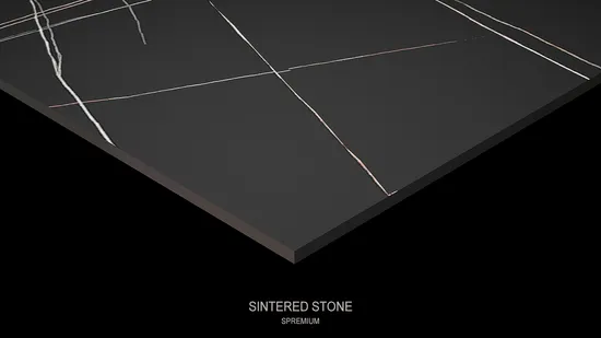 Modern Gray Single Sink Bathroom Cabinet with Sintered Stone Vanity Top Backlit LED Mirror for Wholesale 