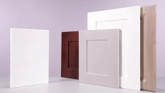 American Style PVC MDF Wood Kitchen Cabinet Door 