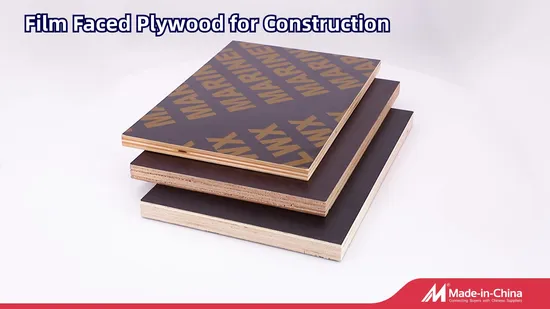 Finger Joint/Black Brown/Construction and Real Estate Film Faced Plywood From Factory 