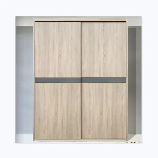 New Design Modern Style Cheap Sliding Door Wooden Wardrobe Closet Storage Cabinet 